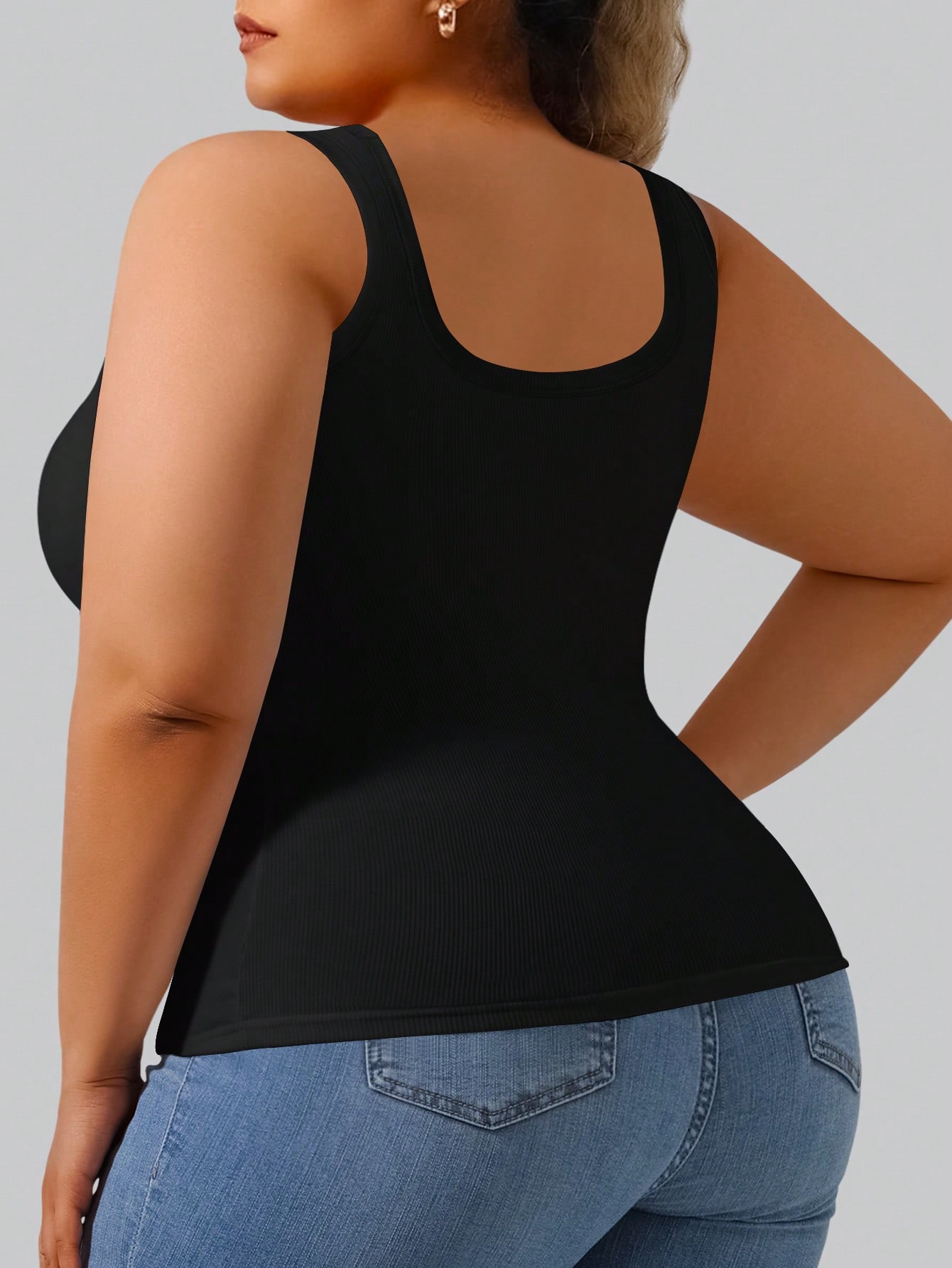 Top Cropped de Malha com Alta  - Tank Top Ribbed avaliação e preço