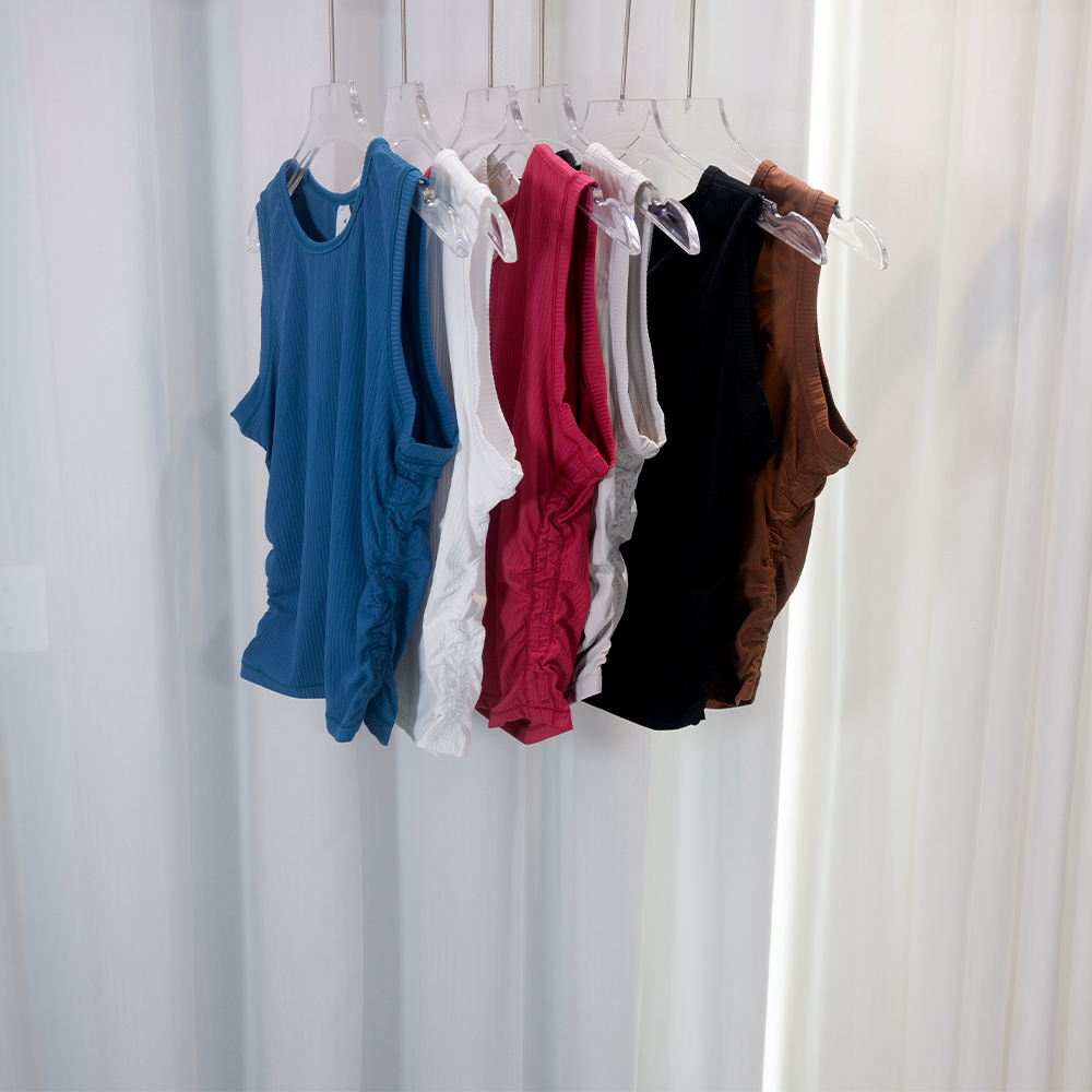 Roupa de Yoga de Verão, Top Se - Tank Top Ribbed avaliação e preço